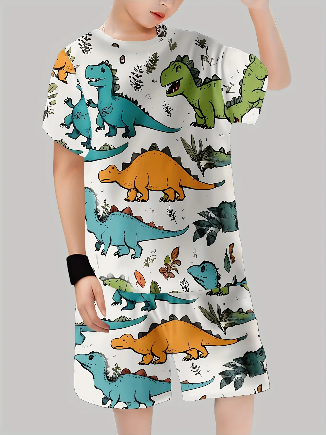 New Dinosaur Printed Outfits T - Summer Clothing Baby Girl recension och pris