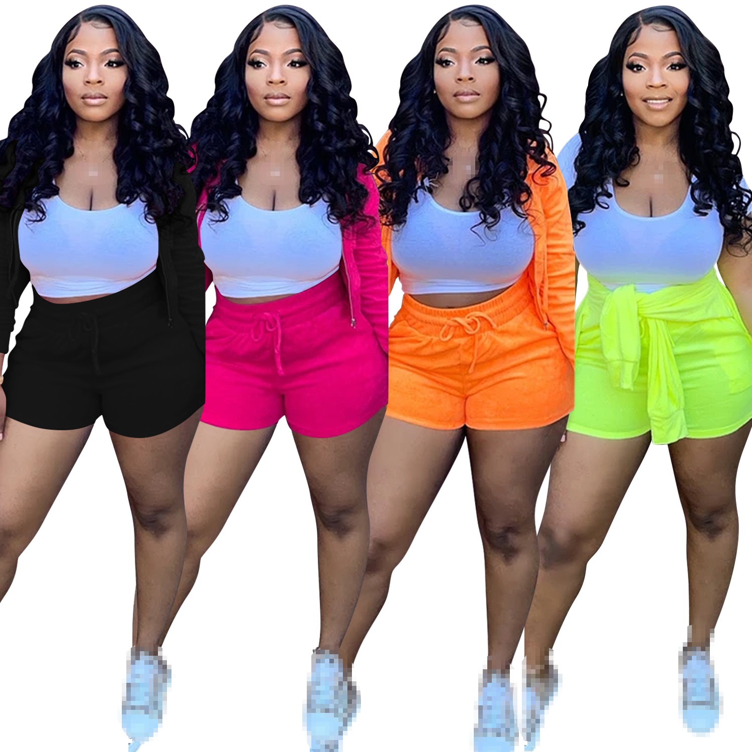 shorts sets 3 piece set women  - Summer Clothing Wholesale recension och pris