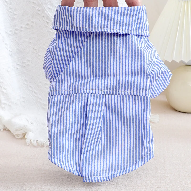 Pet Dog Clothes Bowknot Stripe - Summer Clothing Wholesale recension och pris