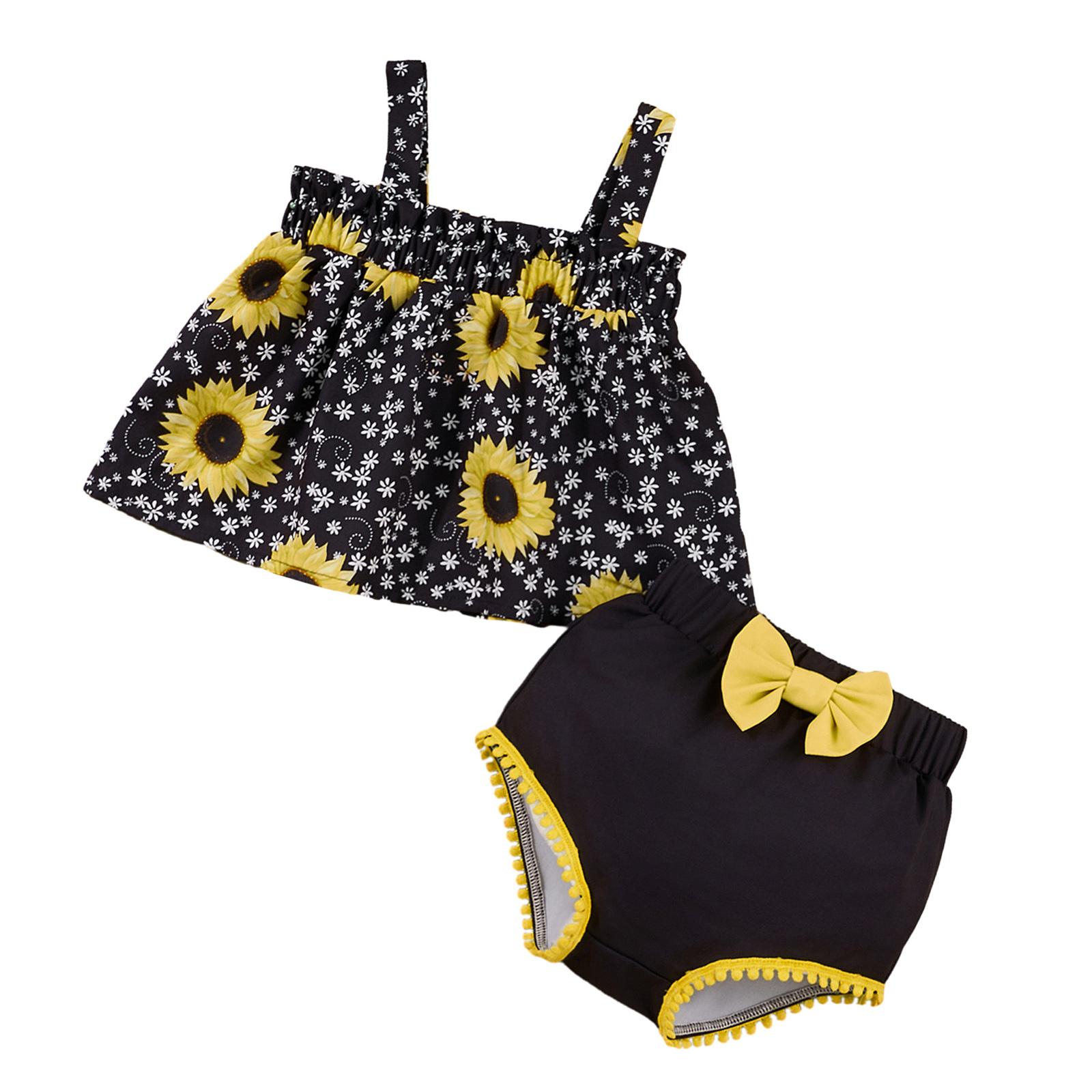 Sleeveless Tops and Shorts Fas - Summer Clothing Baby Girl recension och pris